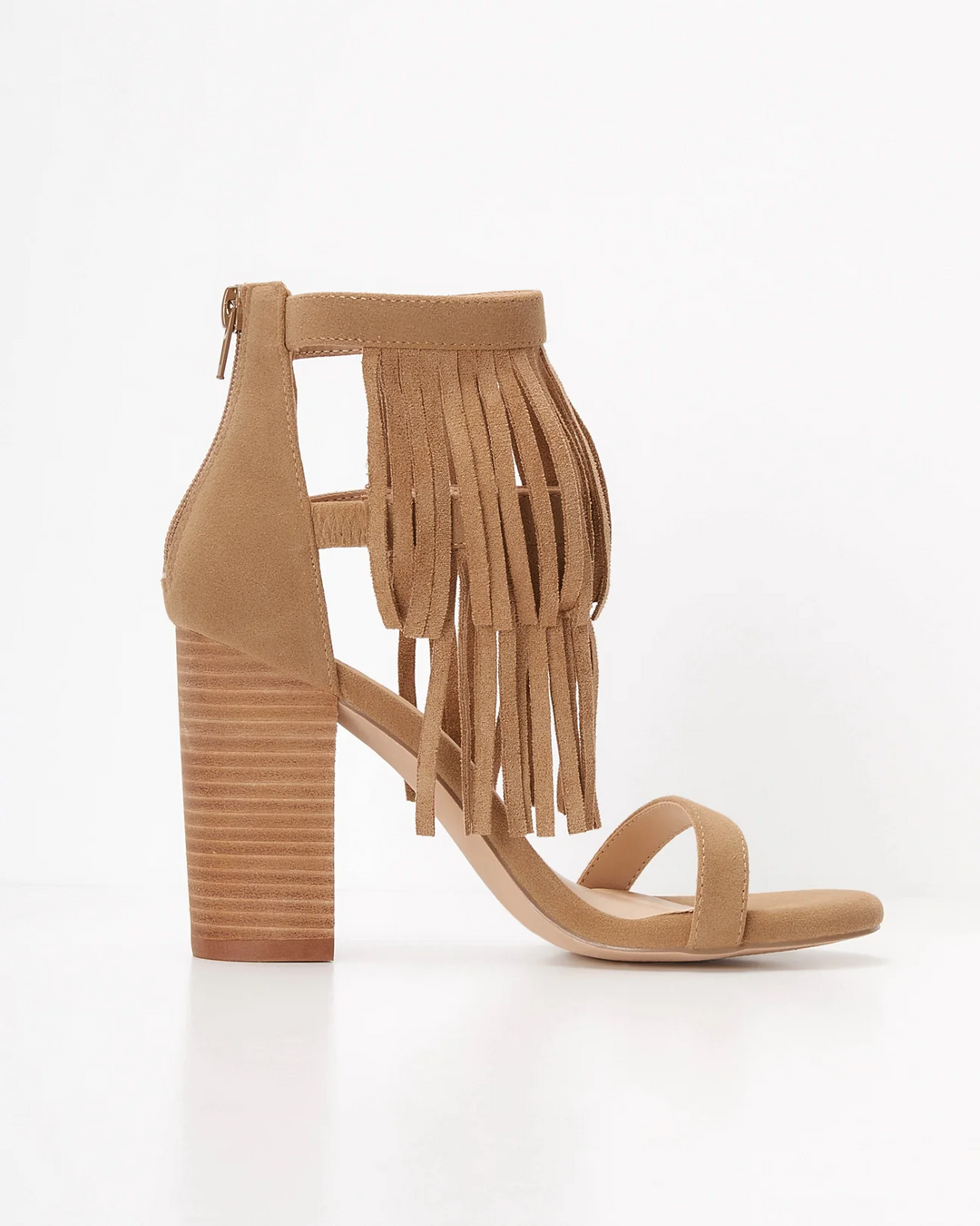 Camila Layered Fringe Heel