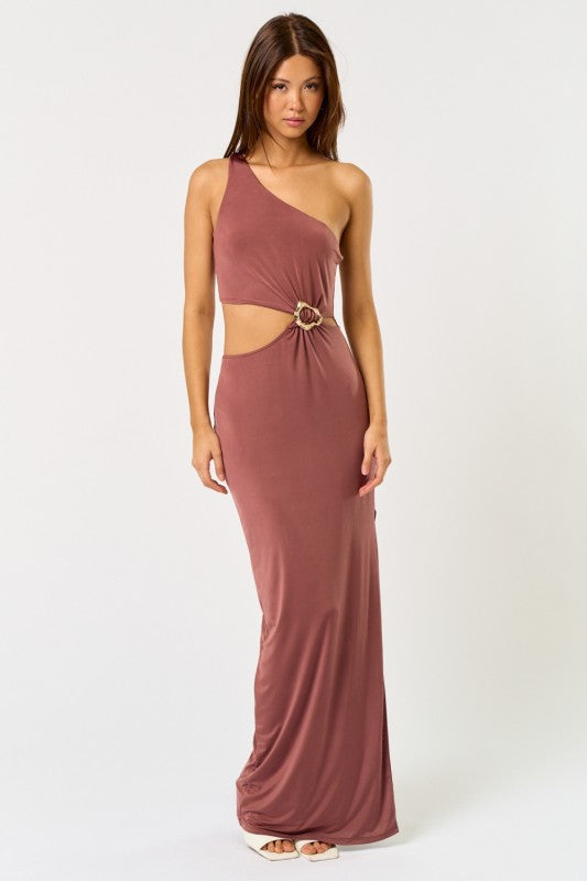 Amalfi Sunset One Shoulder Dress