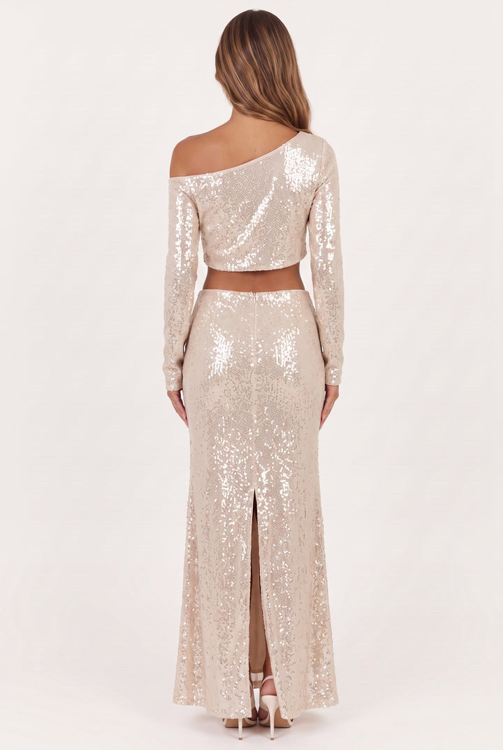 The Ritz at Dusk Sequin Maxi Skirt
