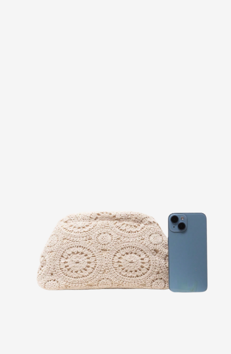 Sunlit Crochet Clutch