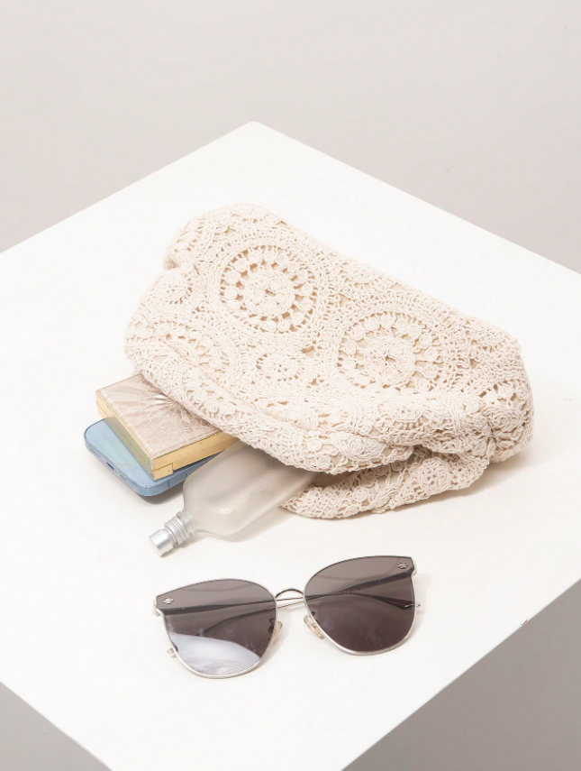 Sunlit Crochet Clutch