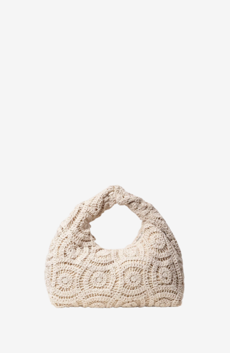 Soleil Crochet Top Handle Bag