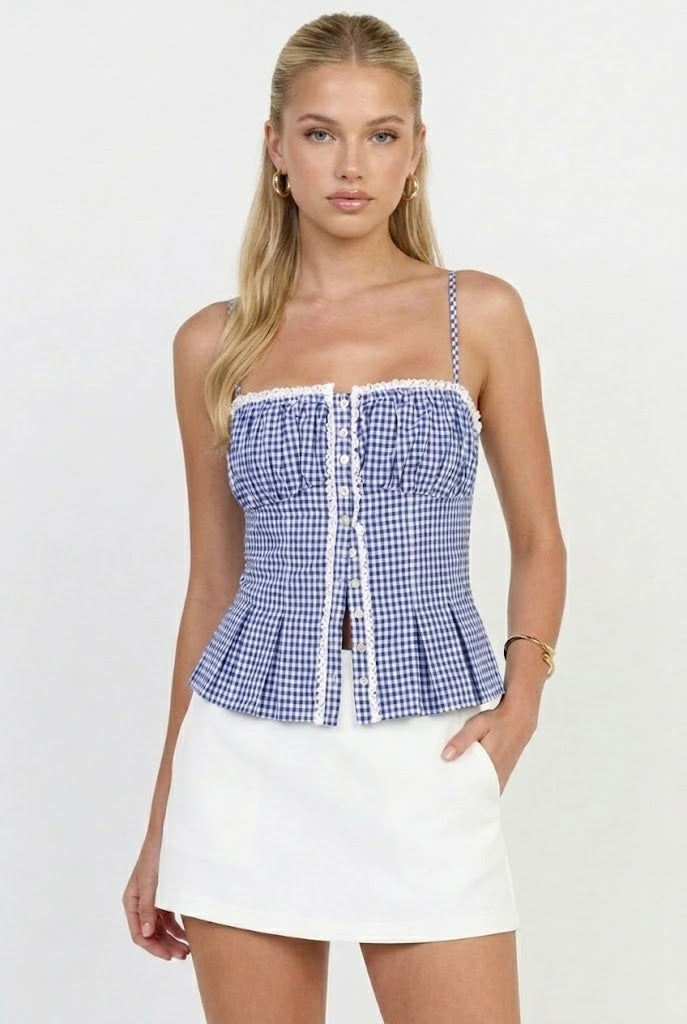 Mason Jar Gingham Top