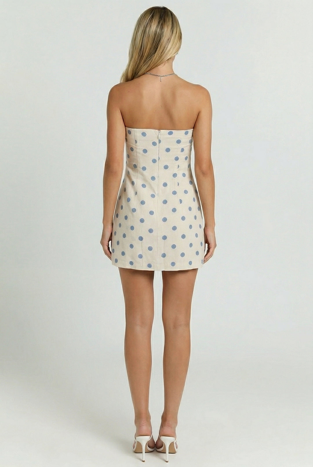 Soho Polka Dot Linen Mini Dress