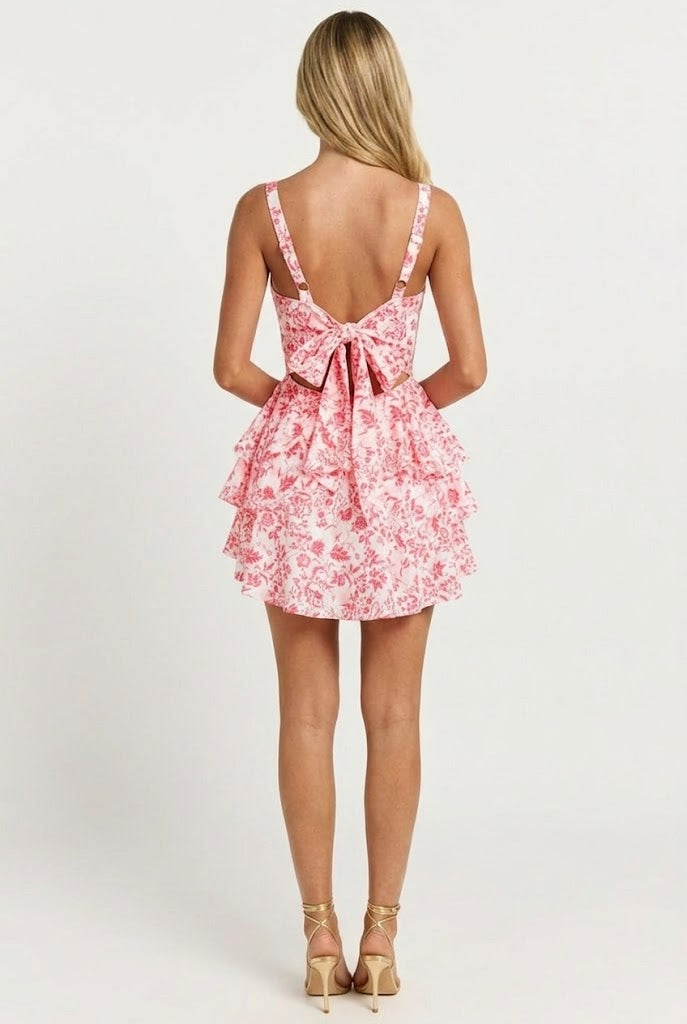 First Dates Tiered Mini Dress