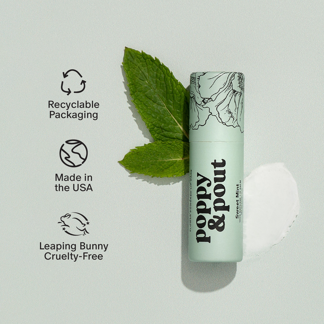 Poppy & Pout Sweet Mint Lip Balm