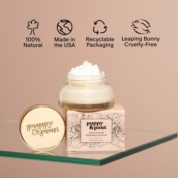Poppy & Pout Island Coconut Lip Scrub