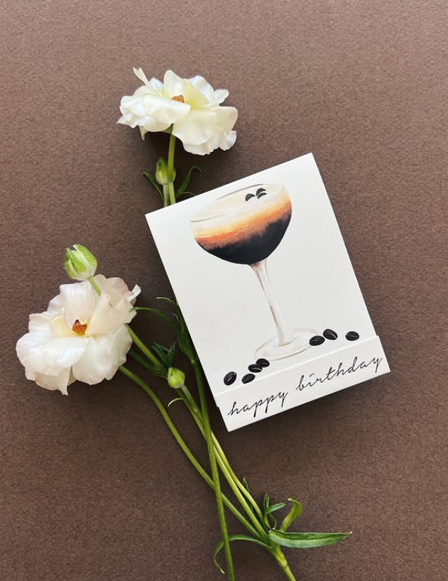 Espresso Martini Birthday Match Card