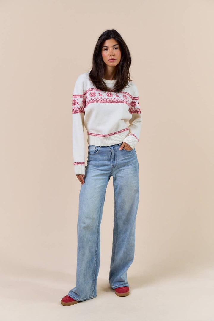 Reindeer Chalet Knit Sweater