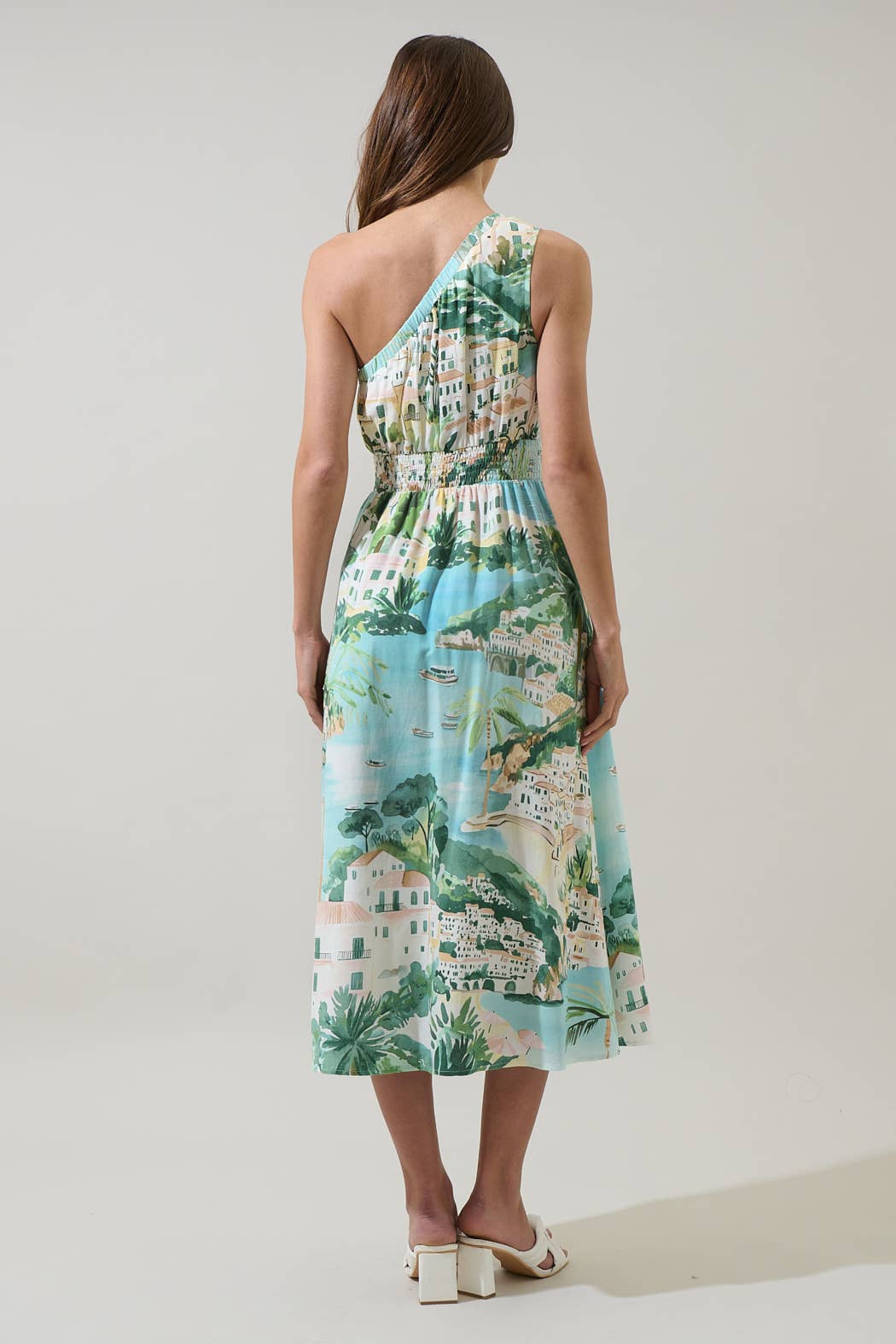 Piti Town Islay Smocked Midi Dress