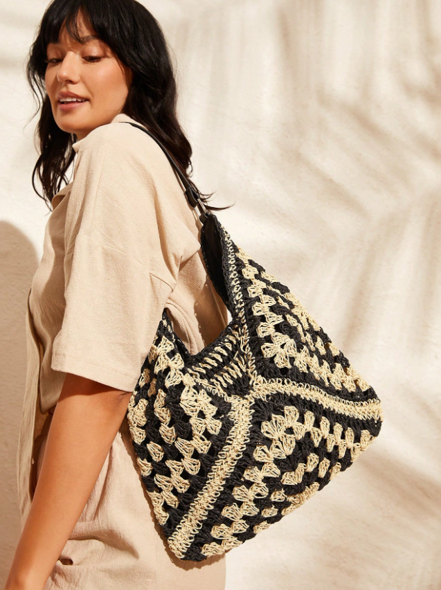 Full of Sunshine Woven Straw Shoulder Bag