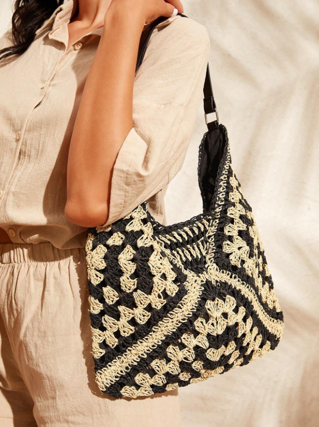 Full of Sunshine Woven Straw Shoulder Bag