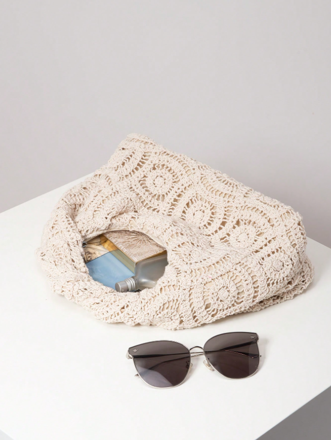 Soleil Crochet Top Handle Bag