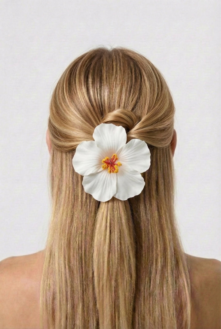 Hibiscus Flower Hair Clip