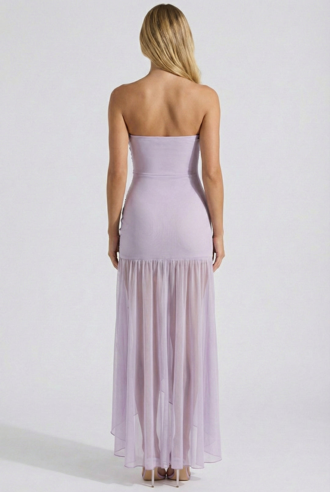 Jezra Strapless Sequin Maxi Dress