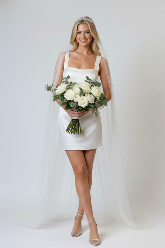 Late Checkout Satin Mini Dress