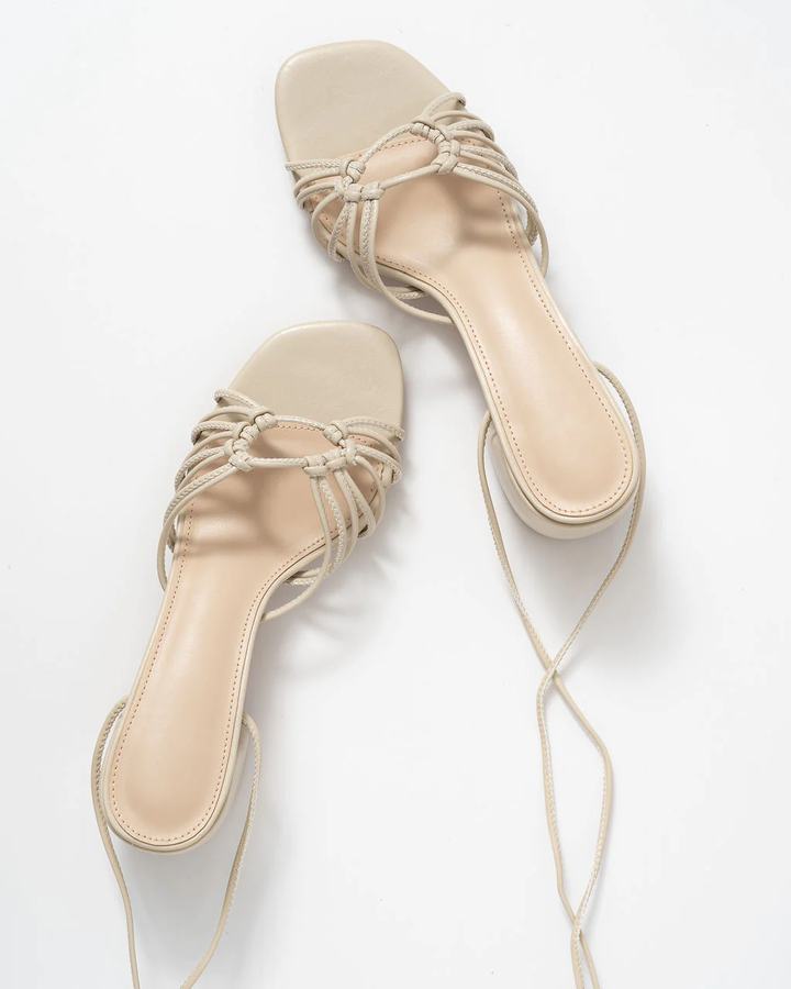 Celia Strappy Lace Up Heels - Final Sale