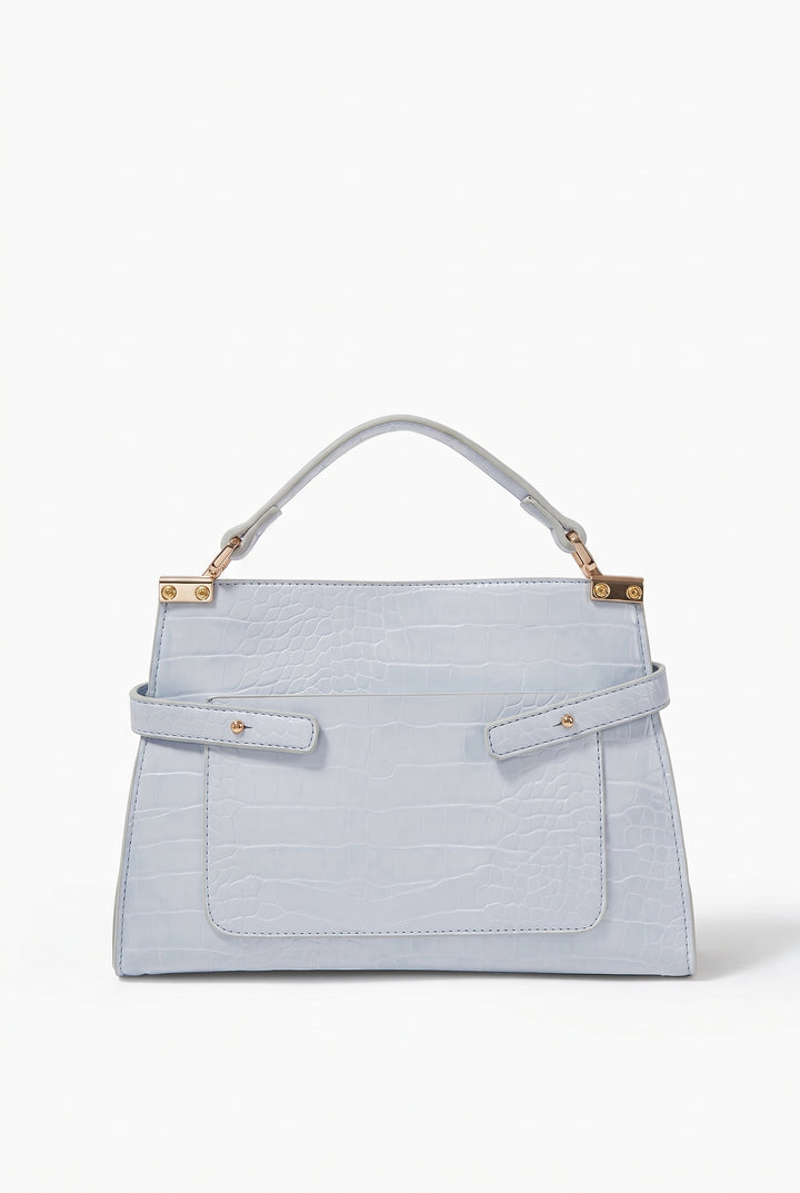 Madison Croc Top Handle Bag