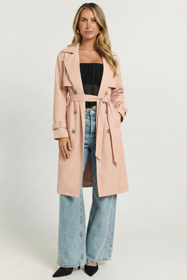 You're Making Me Blush Trench Coat - Small