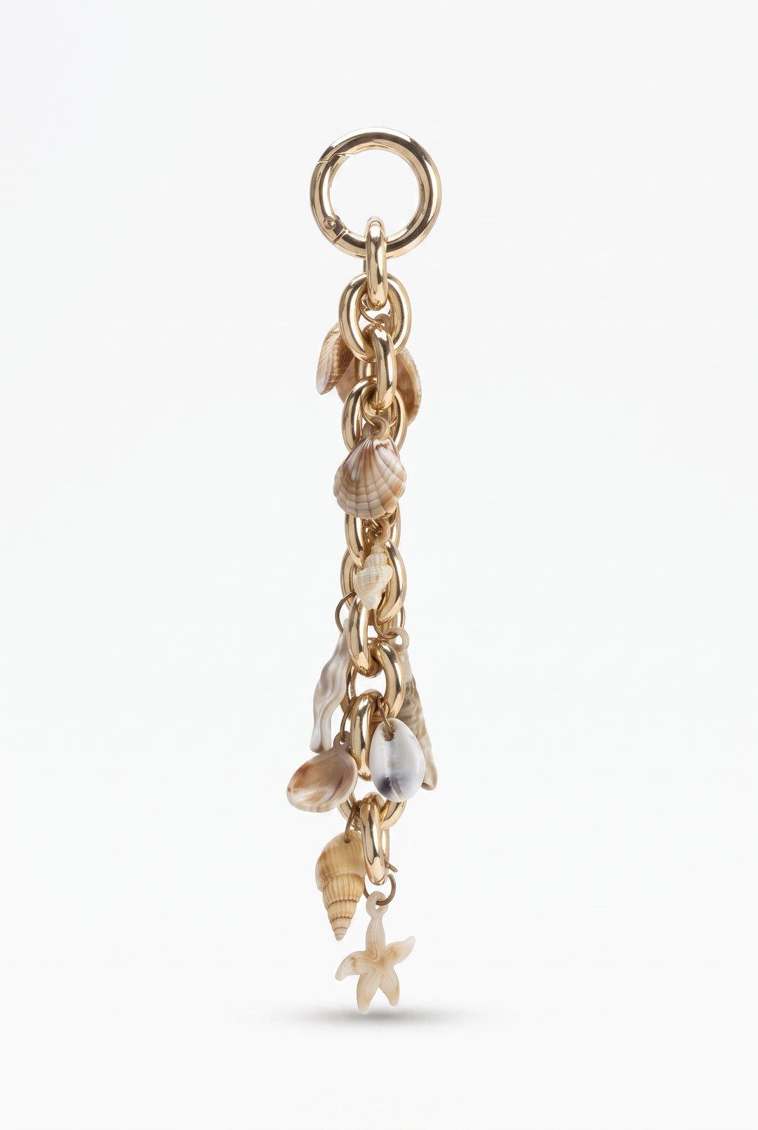 Melie Bianco Seashell Gold Bag Charm