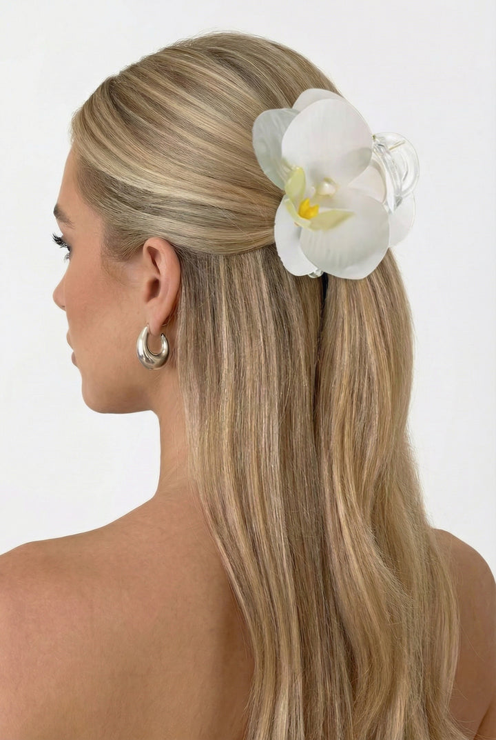 Orchid Garden Party Hair Claw Clip