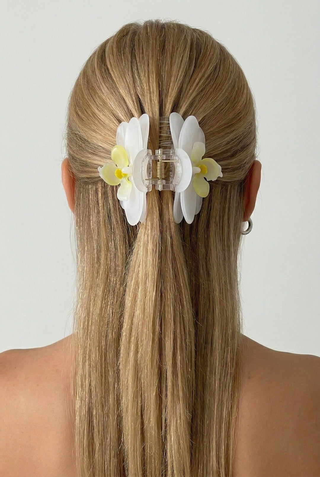 Orchid Garden Party Hair Claw Clip