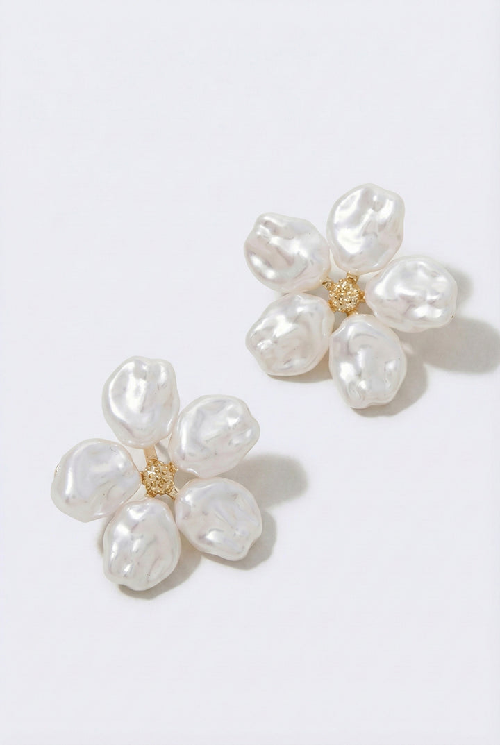 Pearl Garden Stud Earrings