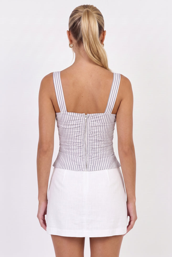 The Portofino Pinstripe Top