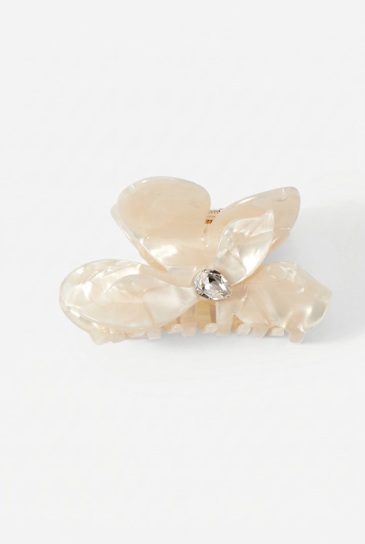 Sea Glass Petal Hair Clip