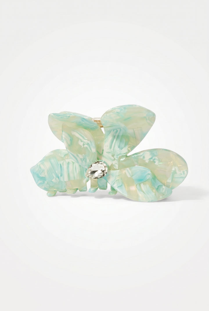 Sea Glass Petal Hair Clip