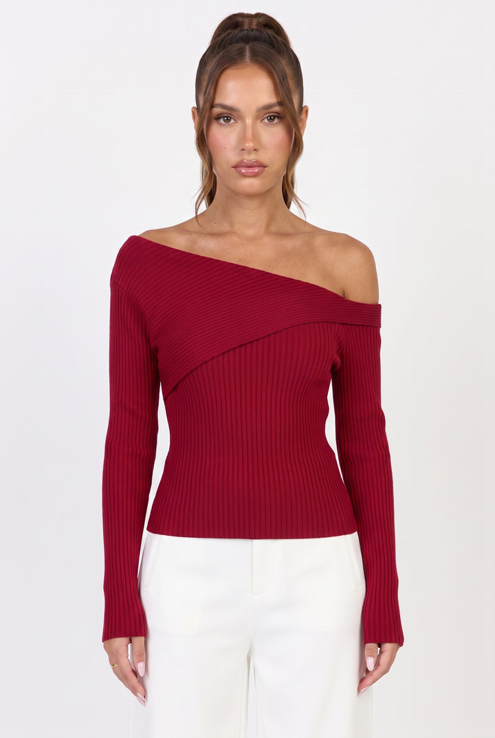 Sutton One-Shoulder Sweater