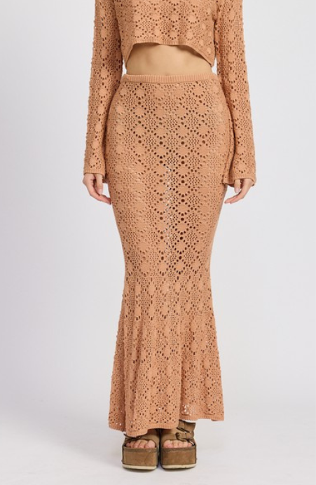 Solana Crochet Maxi Skirt
