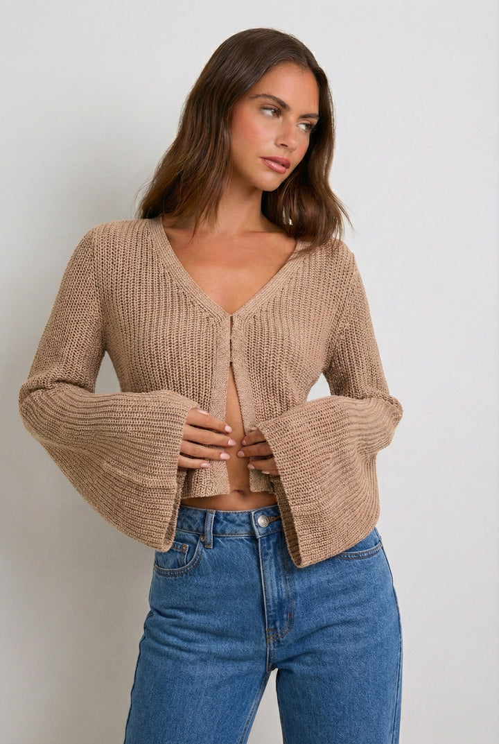 Stitch Front Sweater Top