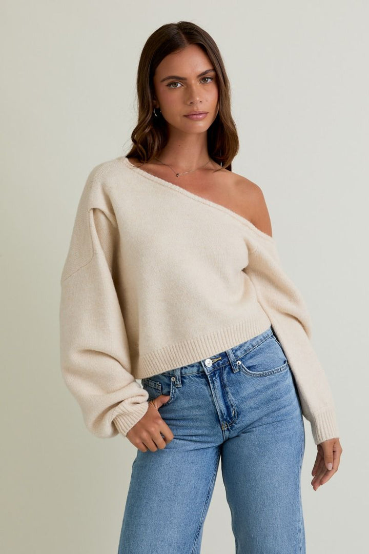 Off Cue Knit Sweater