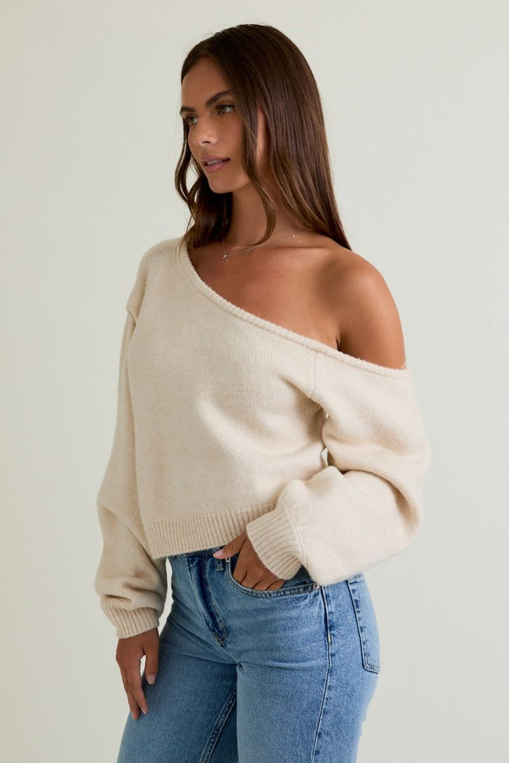 Off Cue Knit Sweater