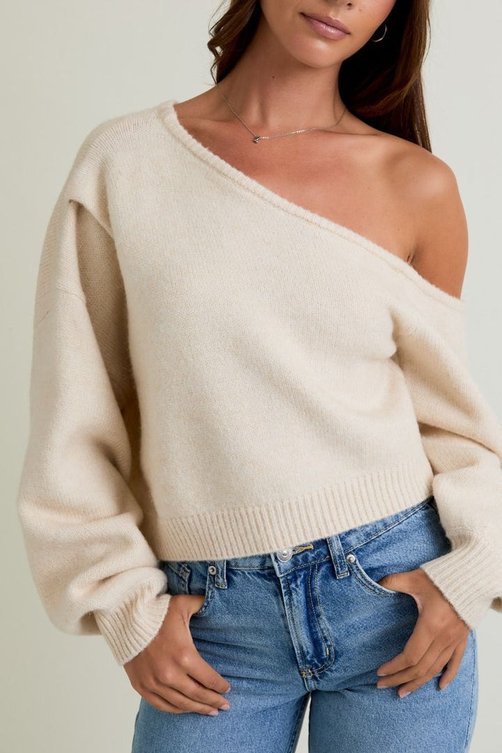 Off Cue Knit Sweater