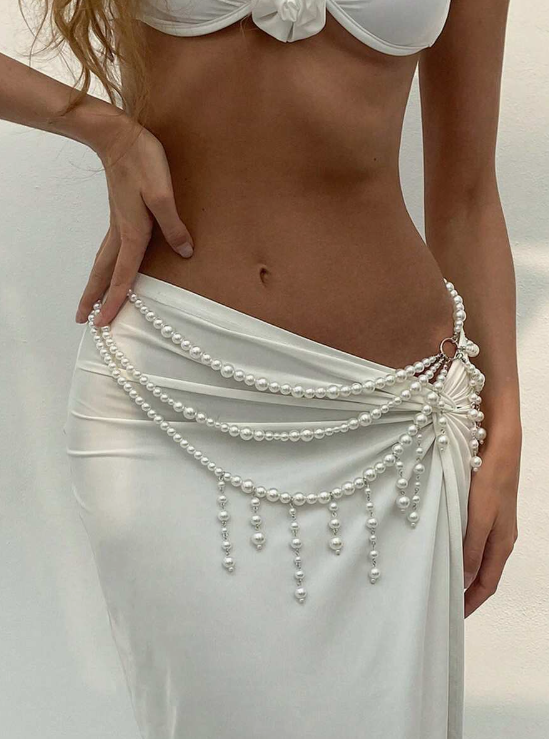 Pearl Drip Waist Chain