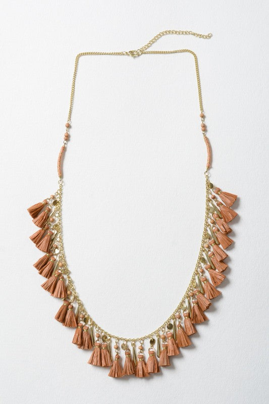 Weekend Getaway Tassel Necklace