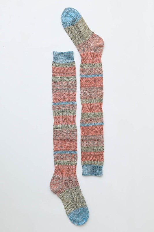 Cotton Candy Striped Socks