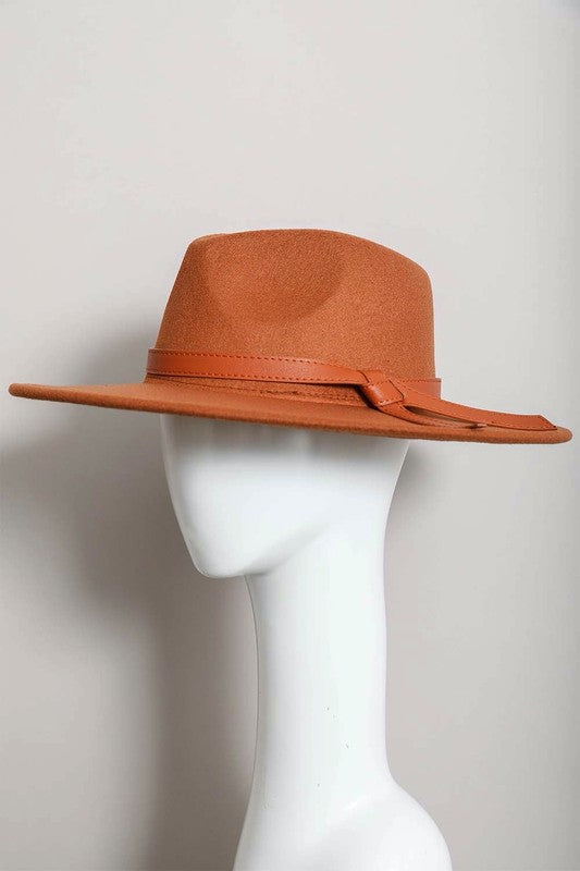 Out on the Ranch Wide Brim Leather Ribbon Bolero Hat