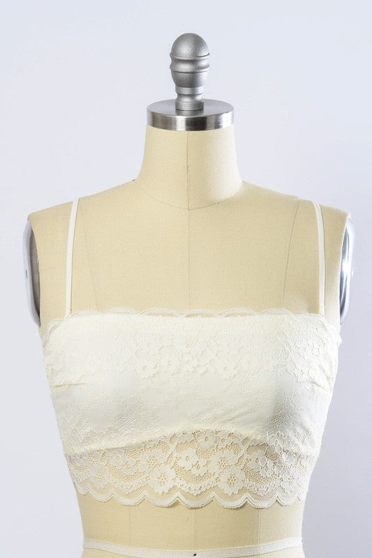 Wide Lace Bandeau - Medium - Final Sale