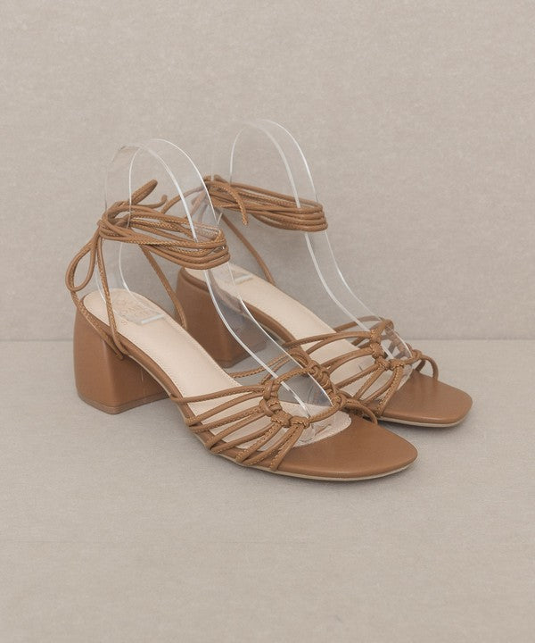 Celia Strappy Lace Up Heels - Final Sale