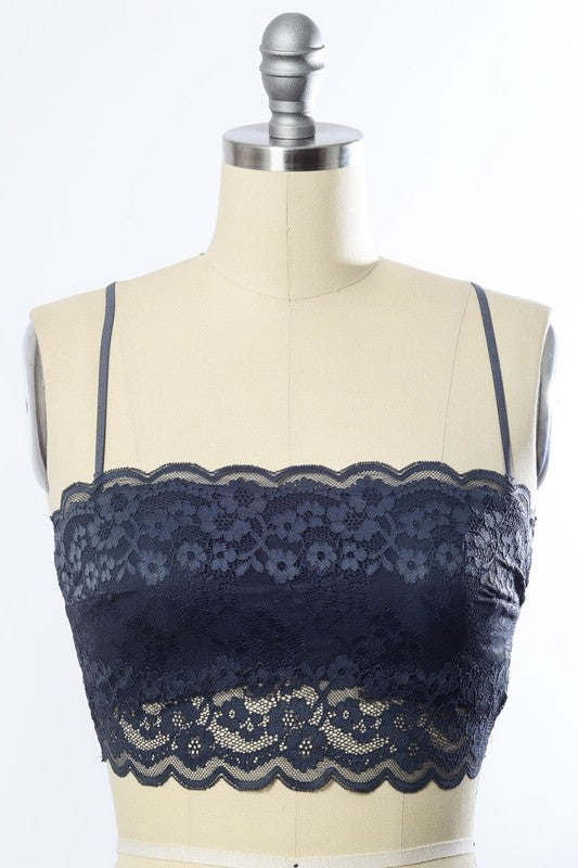 Wide Lace Bandeau - Medium - Final Sale