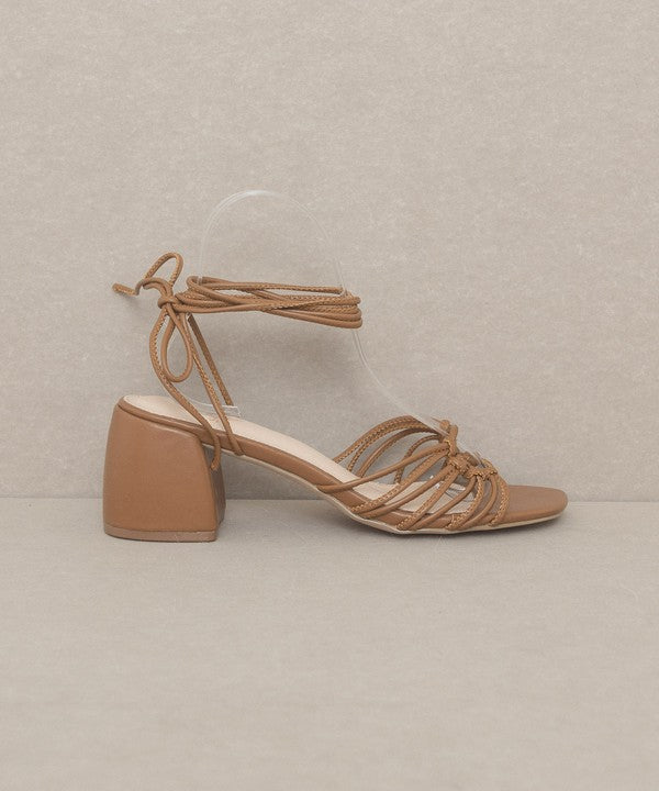 Celia Strappy Lace Up Heels - Final Sale