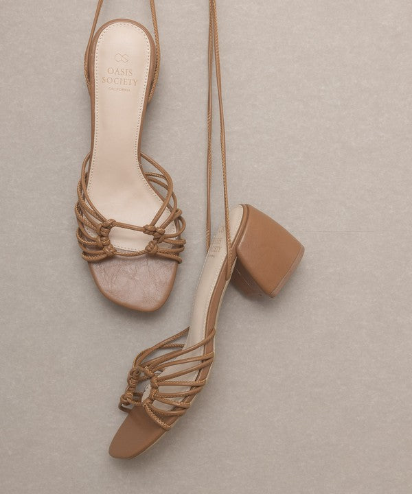 Celia Strappy Lace Up Heels - Final Sale