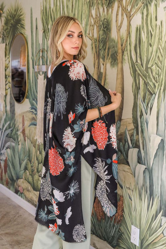 Desert Cactus Flower Kimono - Final Sale