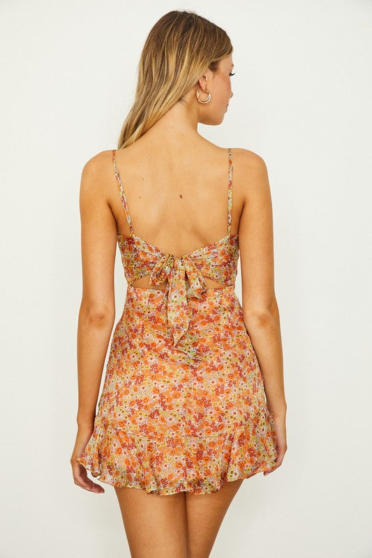 Lilian Floral Mini Dress - Small - Final Sale