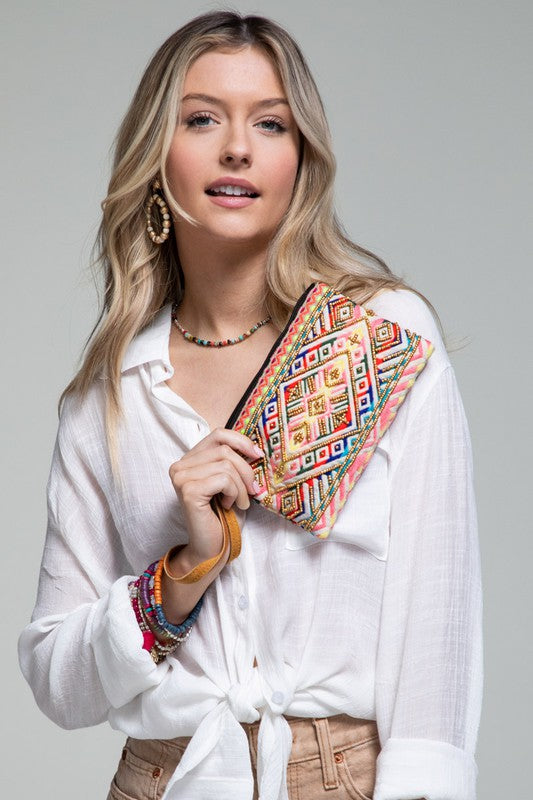 Kinsley Beaded Clutch - Final Sale