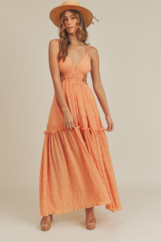 Summer Solstice Tiered Maxi Dress - Large - Final Sale