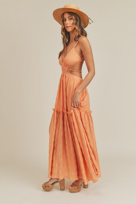 Summer Solstice Tiered Maxi Dress - Large - Final Sale